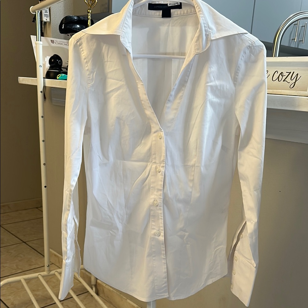 White Button-Up Shirt